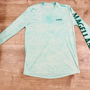Magellan Outdoors Men's Teal Long Sleeve Tee